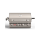 Stainless steel grill with visible brand logo on a white background