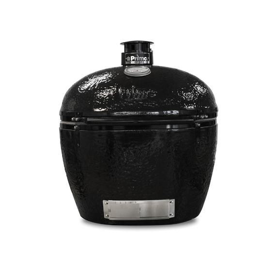 Black Kamado grill with 'Prime' branding on a white background