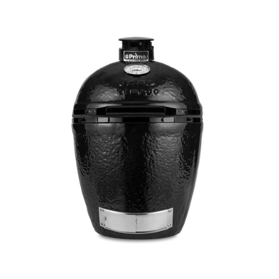 Black Primo grill on a white background